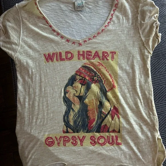 Jaded Gypsy Embroidered T-Shirt - Picture 2 of 5